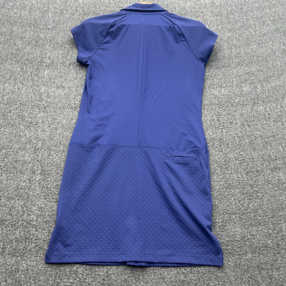 Adidas Golf Dress Size 8 Womens Blue TPG Sawgrass Polo Collar - Picture 7 of 8